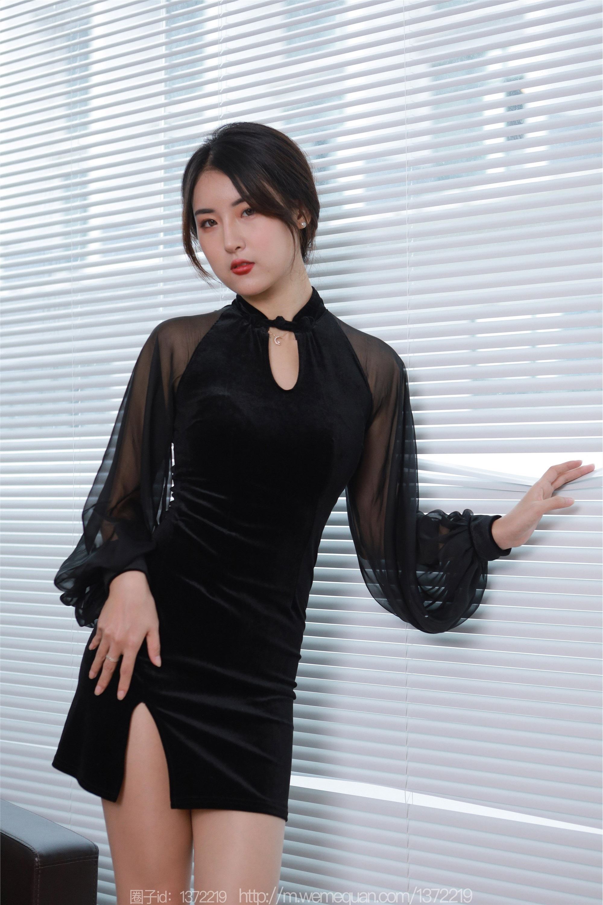 IESS异思趣向  2022.12.15 丝享家 1299 小宝《黑色旗袍白纸扇》